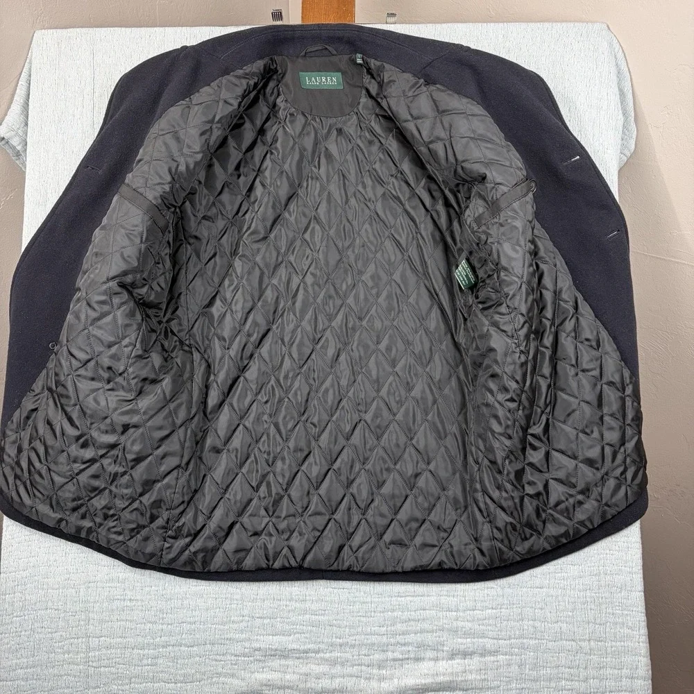 Lauren Ralph Lauren‎ Men's Black Wool-Blend Coat – Size L
